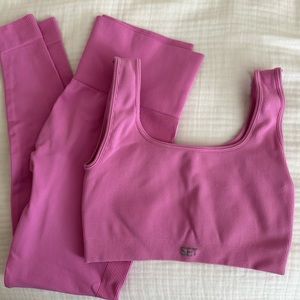 Set Active pink sculptflex workout set (M in both)